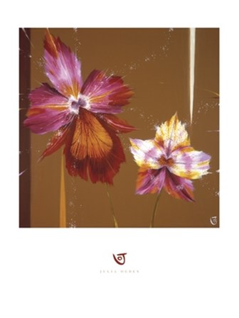 Orchids &amp; Seeds by Julia Ogden art print