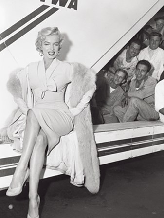 Marilyn Monroe in Airport by Sam Schulman art print