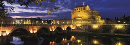 Castel Sant&#39;Angelo at Night, Rome by Murat Taner art print