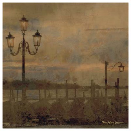 Mini Dawn and the Gondolas I by Terry Lawrence art print