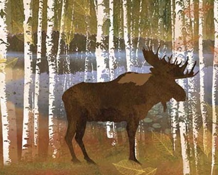 Moose by Lynnea Washburn art print