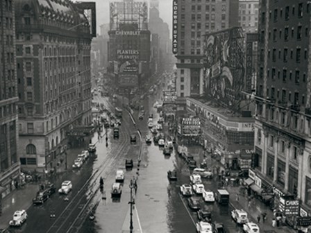 Times Square, NYC 1935 art print