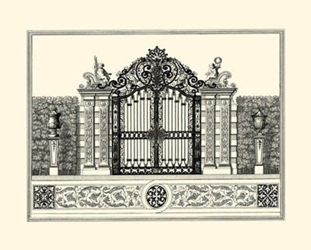 The Grand Garden Gate II by O. Kleiner art print