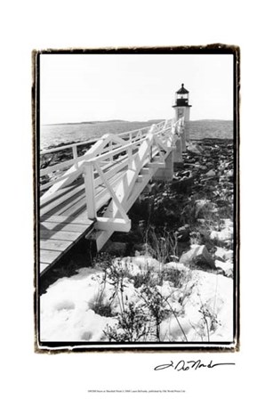 Snow at Marshall Point by Laura Denardo art print