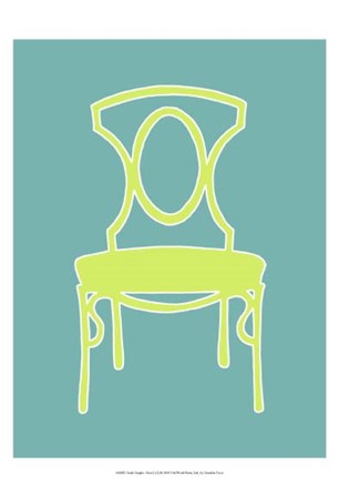 Small Graphic Chair I (U) by Chariklia Zarris art print