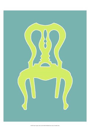 Small Graphic Chair II (U) by Chariklia Zarris art print