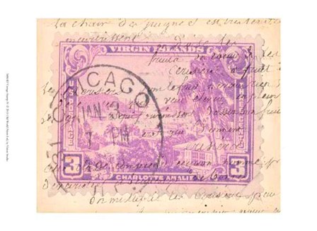Vintage Stamp IV by Vision Studio art print