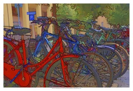 Colorful Bicycles I by Danny Head art print