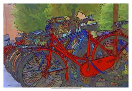 Colorful Bicycles II by Danny Head art print