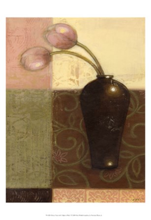 Ebony Vase with Tulips I by Norman Wyatt Jr. art print