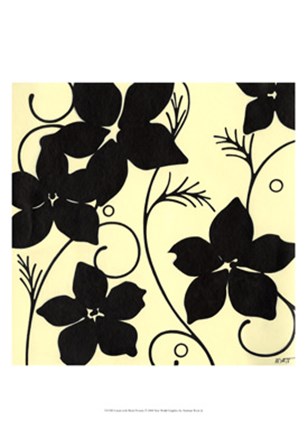 Cream with Black Flowers by Norman Wyatt Jr. art print