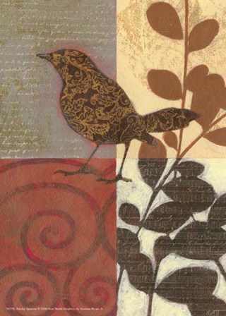 Paisley Sparrow by Norman Wyatt Jr. art print