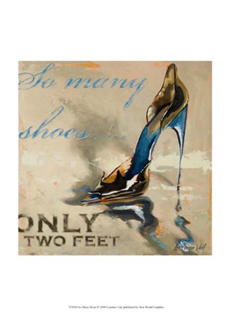 So Many Shoes by Lorraine Vail art print