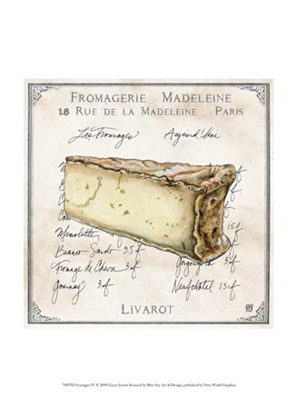 Fromages IV by Ginny Joyner art print