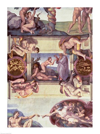 Sistine Chapel Ceiling (1508-12): The Creation of Eve, 1510
Sistine Chapel Ceiling (1508-12): The Creation of Eve, 1510