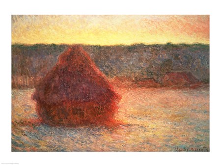 Haystacks at Sunset, Frosty Weather, 1891
