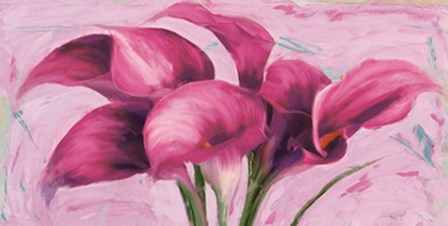 Purple Callas by Robin Sadler art print