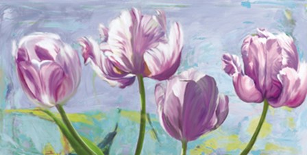 Lilac Tulips by Robin Sadler art print