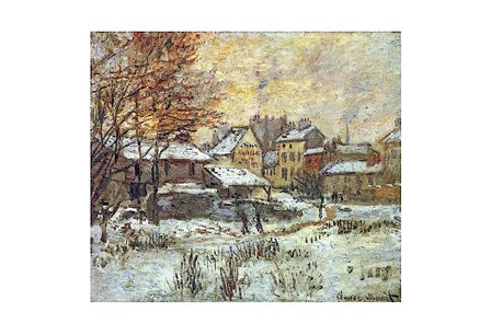 Snow Effect, Sunset by Claude Monet art print