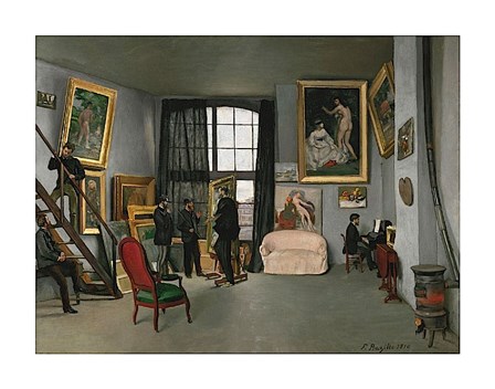 The Painter’s Atelier in the rue de la Condamine, 1870 by Frederic Bazille art print
