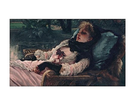 The Dreamer, of Summer Evening, ca. 1881 by James Jacques Joseph Tissot art print