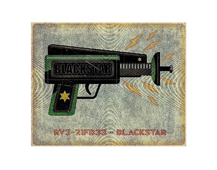 Blackstar Ray Gun by John W. Golden art print
