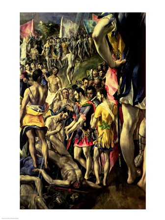 The Martyrdom of St. Maurice by El Greco art print
