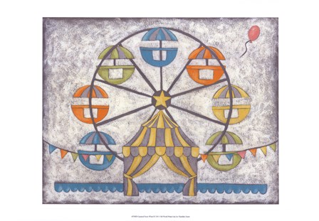 Carnival Ferris Wheel by Chariklia Zarris art print