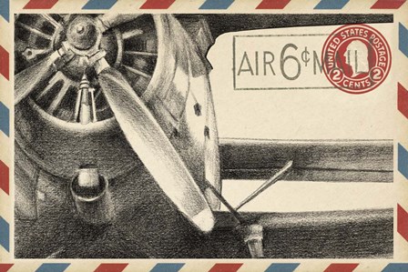 Small Vintage Air Mail II by Ethan Harper art print