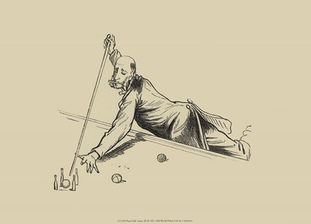 Pool Hall Antics III art print