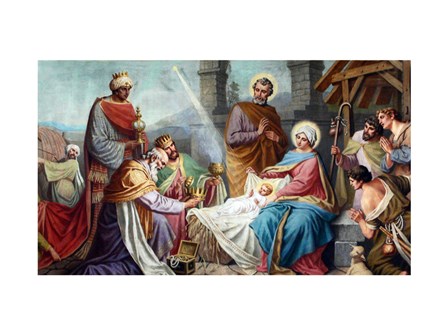 Adoration of the Shepherds and the Magi art print