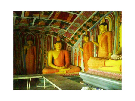 Buddha Statues Ibbagala Viharay art print