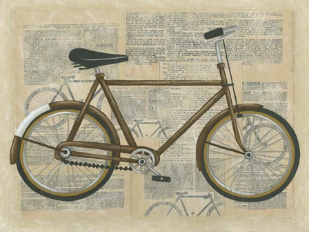 Tour by Bicycle I by Chariklia Zarris art print