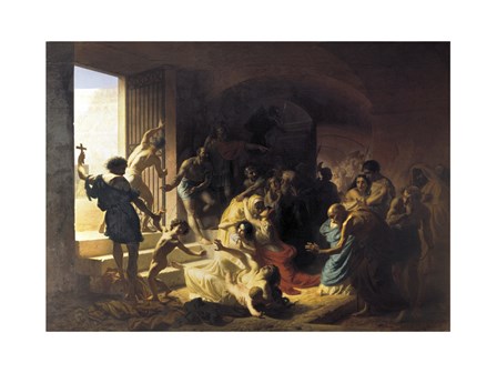 Christian Martyrs in Colosseum art print