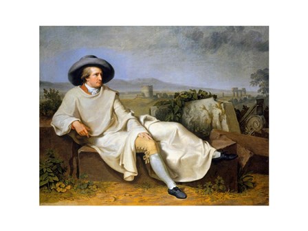 Goethe in the Roman Campagna art print
