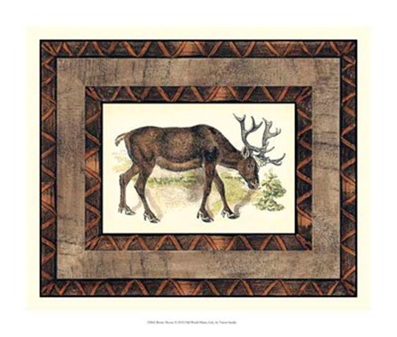 Rustic Moose by Vision Studio art print