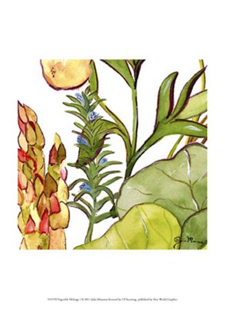Vegetable Melange I by Julia Minasian art print