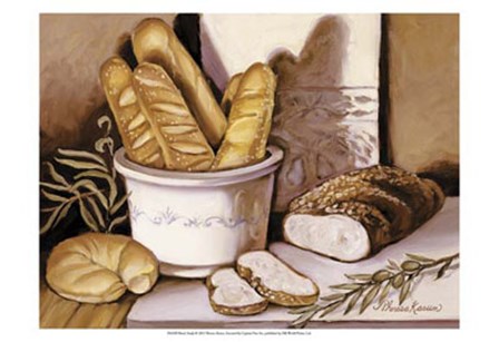 Bread Study by Theresa Kasun art print