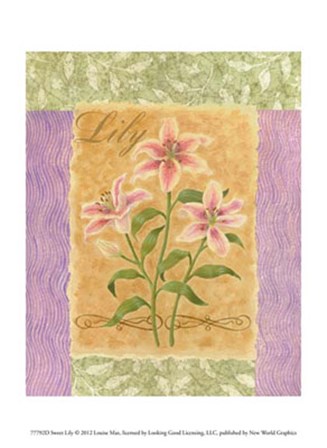 Sweet Lily by Louise Max art print