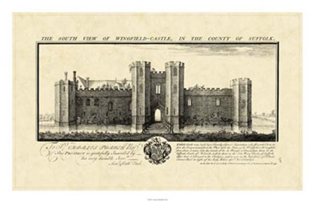 Vintage Wingfield Castle by Nathanial Buck art print