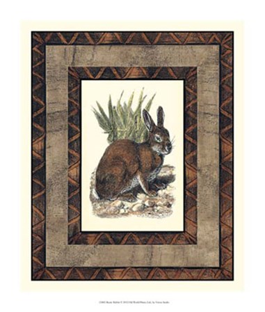 Rustic Rabbit by Vision Studio art print