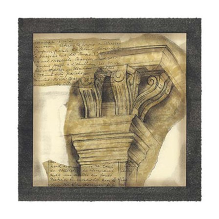 Antique Capitals II by Jennifer Goldberger art print