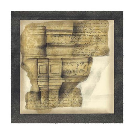 Antique Capitals III by Jennifer Goldberger art print