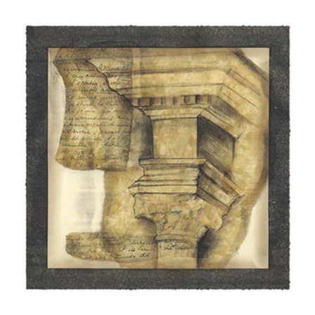 Antique Capitals IV by Jennifer Goldberger art print