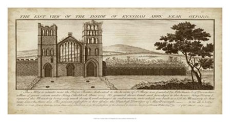View of Eynsham Abbey by Nathanial Buck art print