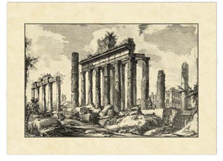 Vintage Roman Ruins I by Giovanni Battista Piranesi art print