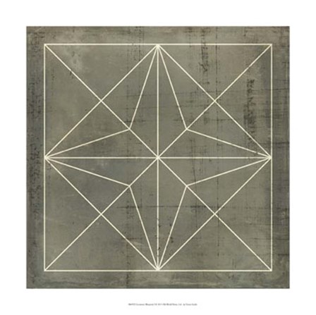 Geometric Blueprint I by Vision Studio art print