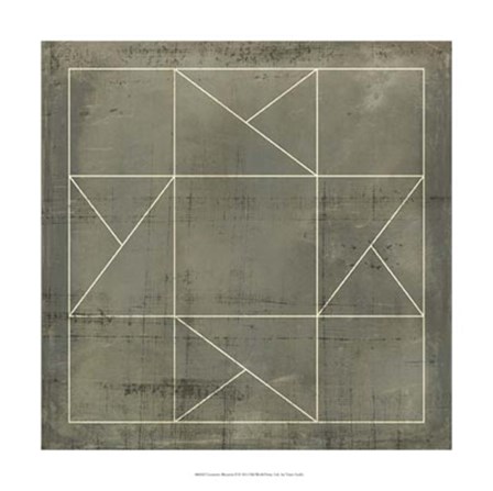 Geometric Blueprint II by Vision Studio art print