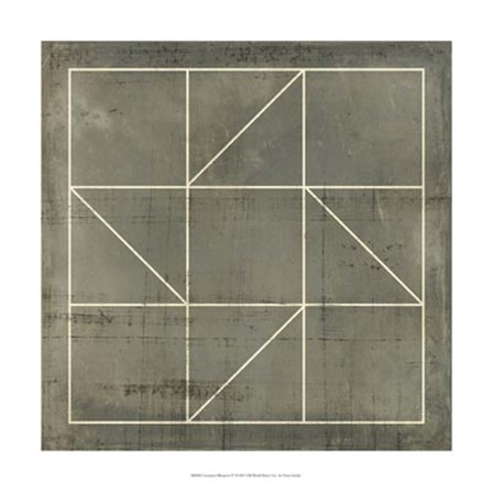 Geometric Blueprint IV by Vision Studio art print