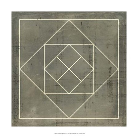 Geometric Blueprint V by Vision Studio art print